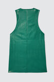 Robe boutonnée tissu enduit