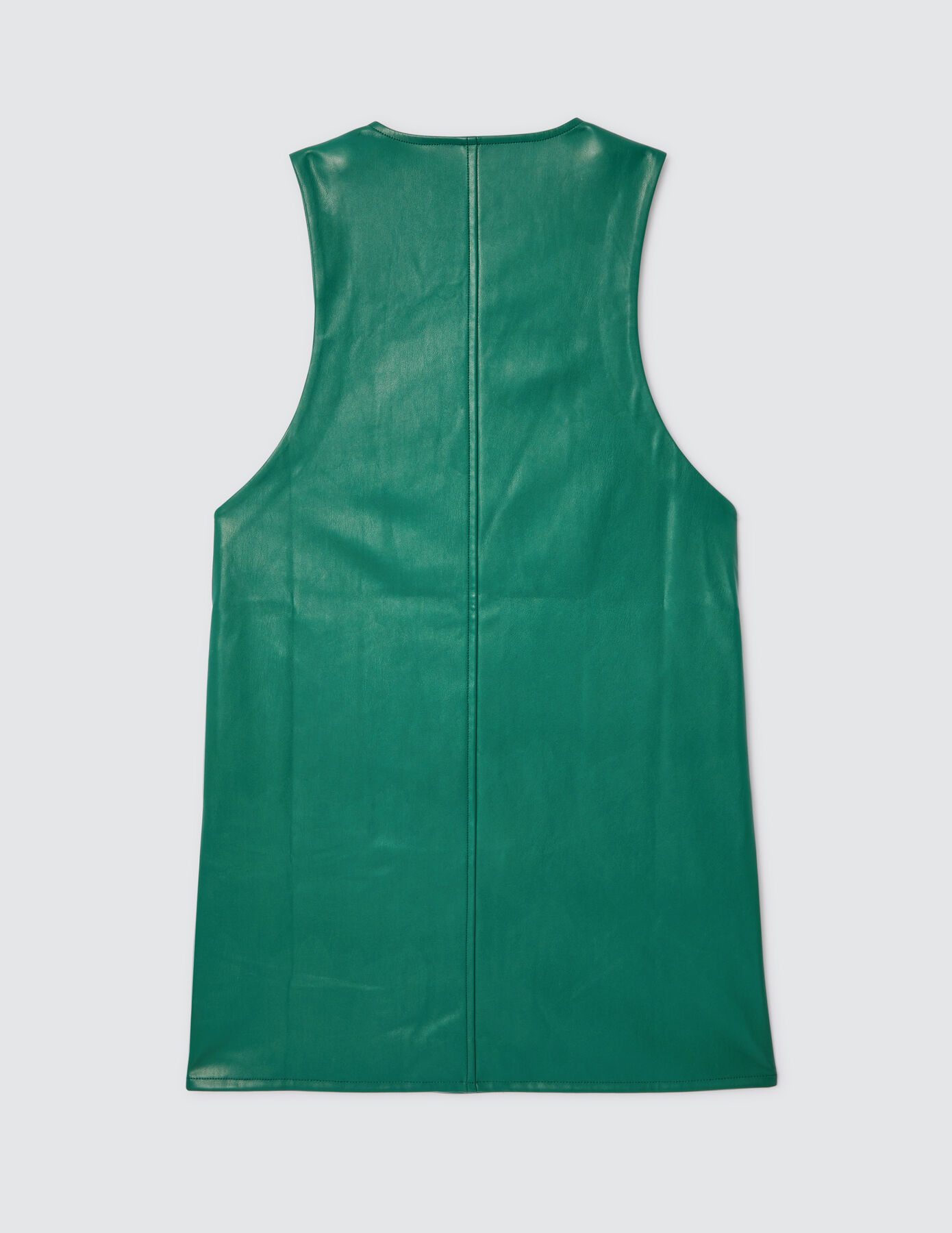 Robe boutonnée tissu enduit
