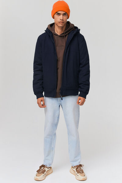 Blouson chaud uni canvas