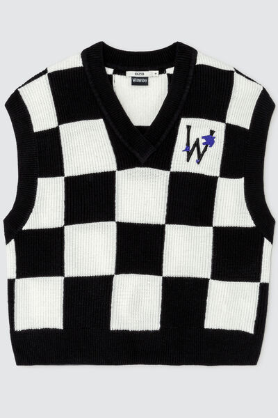 Pull sans manches licence MERCREDI ADDAMS