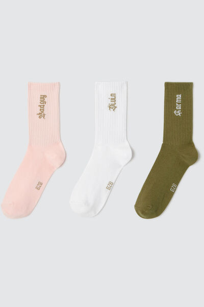 Lot de 3 paires de chaussettes fantaisie