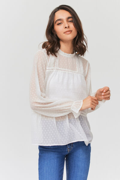 Blouse plumetis