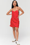 Robe satin imprimée