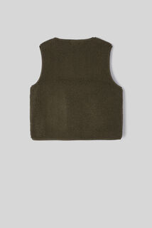 Gilet sans manches en sherpa