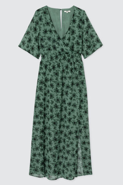Robe longue imprim&eacute;e