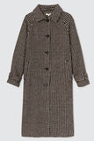 Manteau en laine à carreaux
