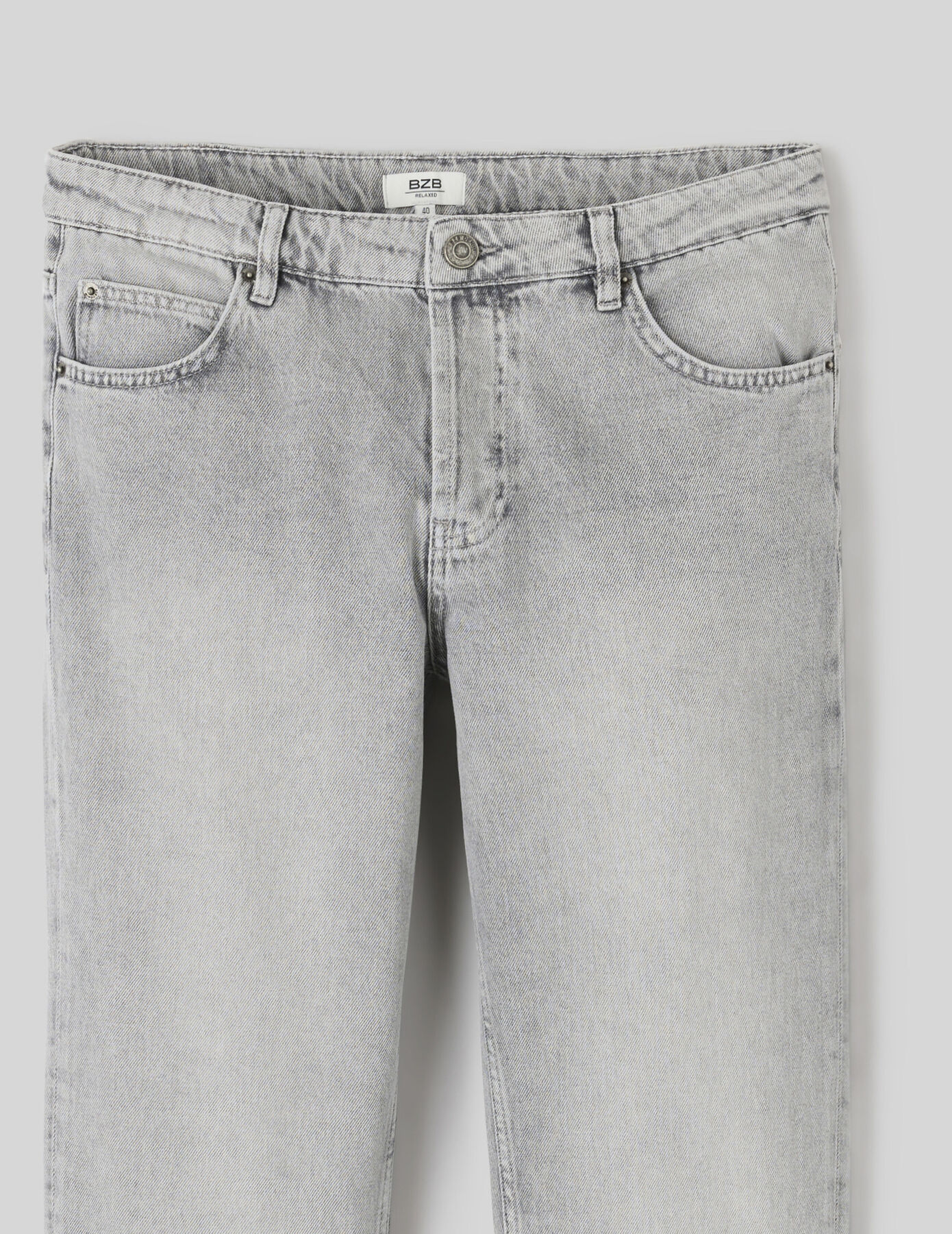 Jean relaxed gris