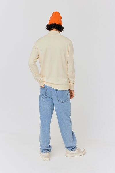 Pull col roulé