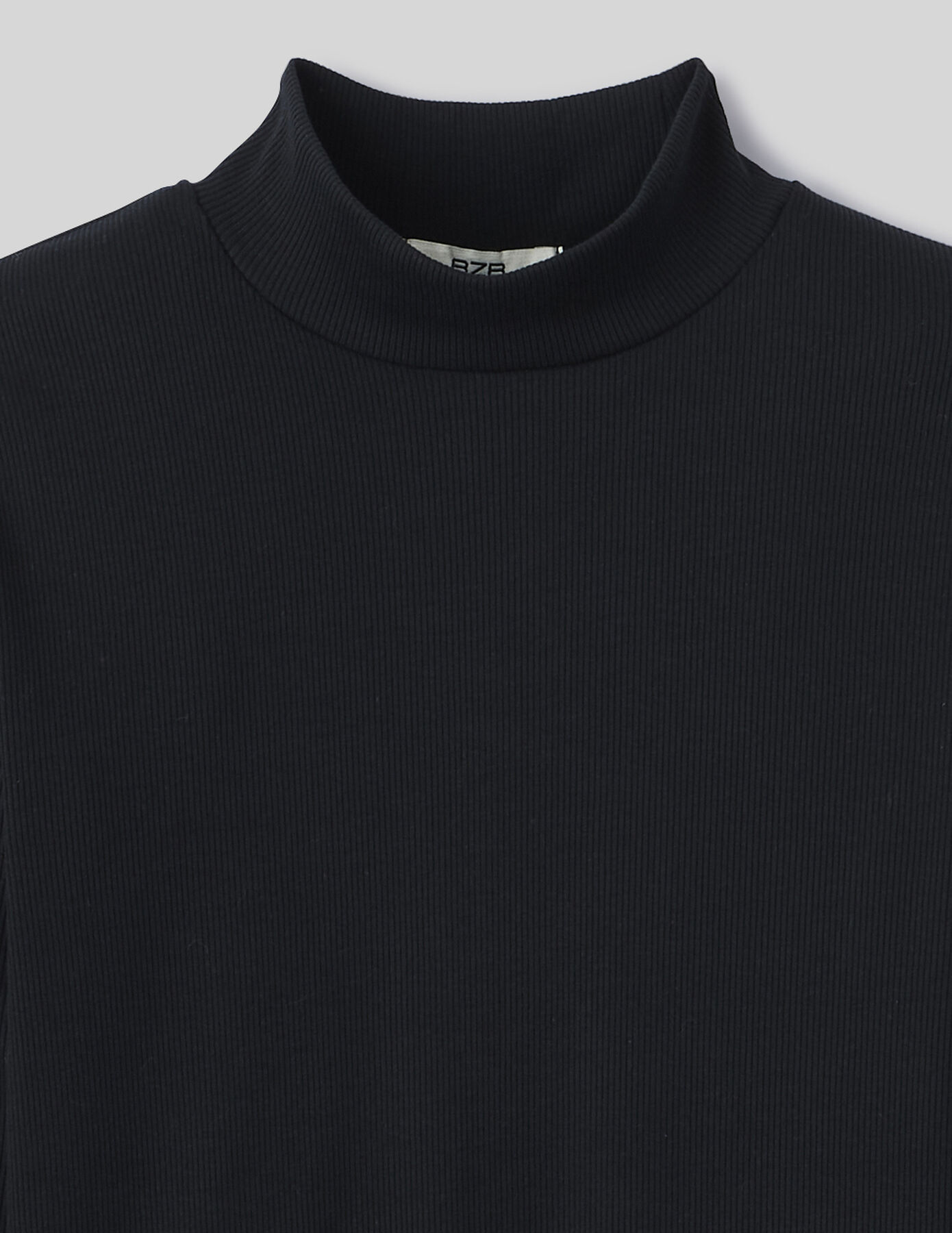 T-shirt col montant uni