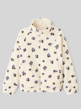 Blouson sherpa imprimé réversible