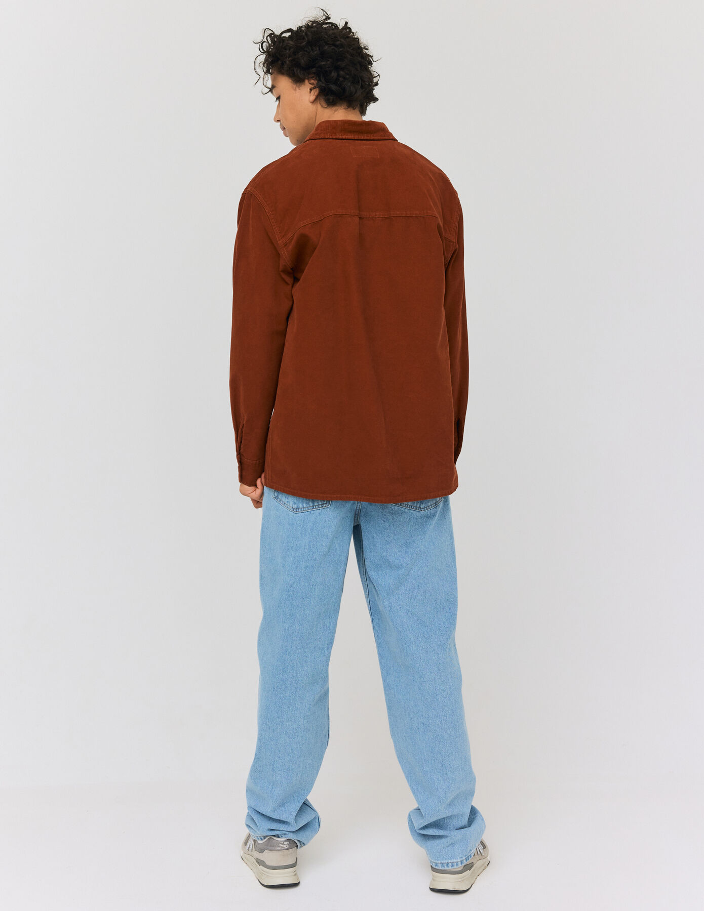 Surchemise unie col velours