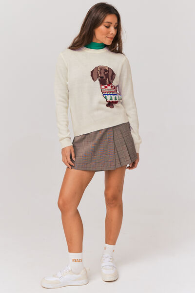 Pull de Noël teckel