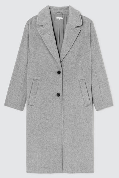 Manteau long en laine