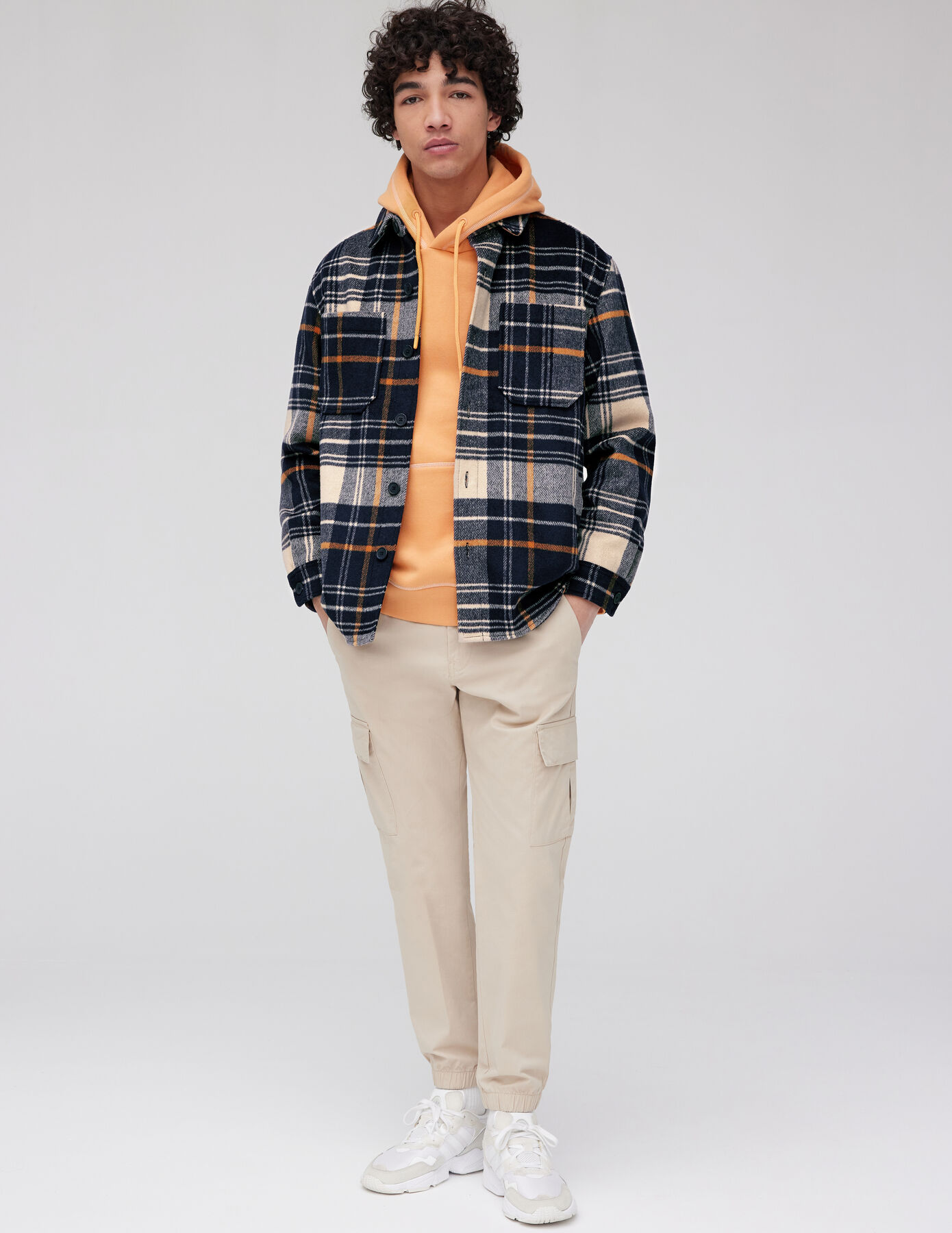 Veste surchemise à carreaux