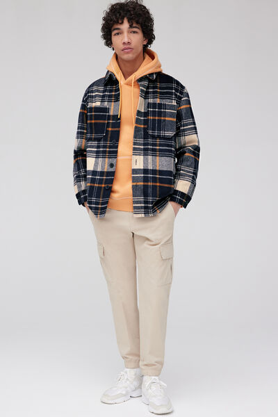 Veste surchemise à carreaux