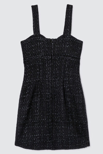 Robe chasuble en tweed