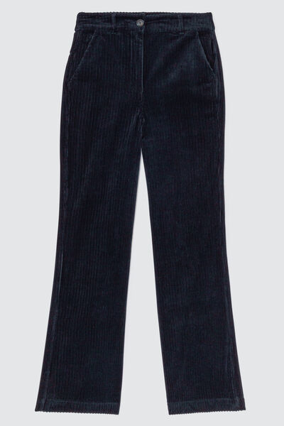 Pantalon wide leg long en velours