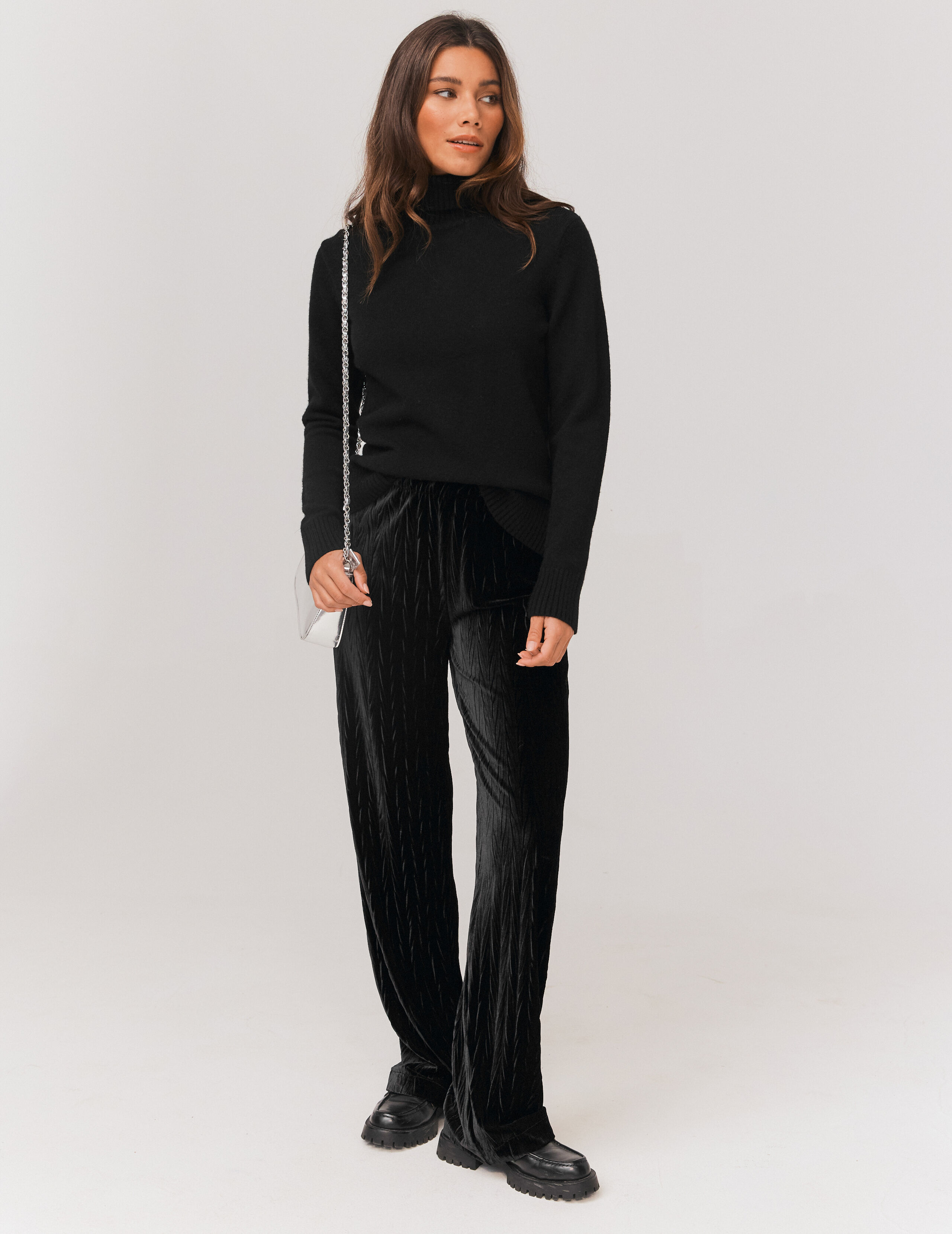 Pantalon hotsell velours noir