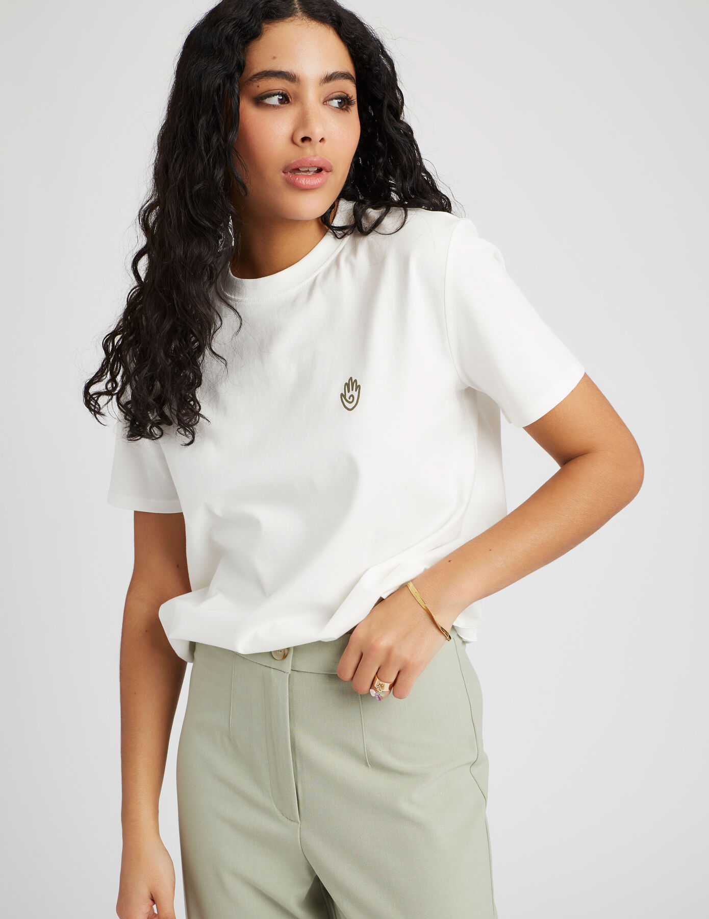 T-shirt imprimé devant/dos Blanc | BZB