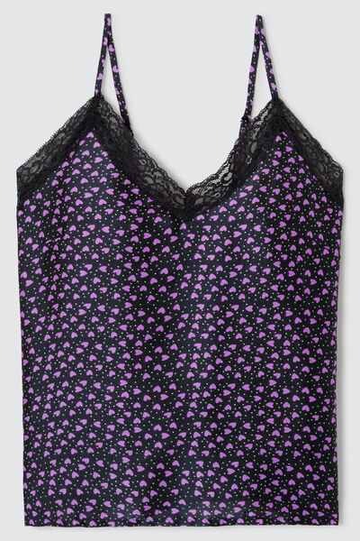 Haut pyjama satin