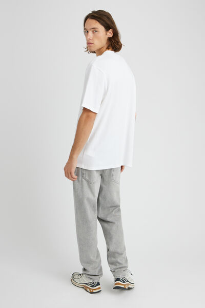 Jean relaxed gris