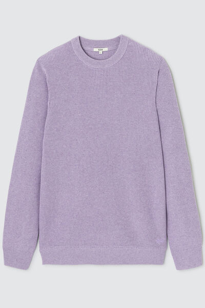Pull côtelé coton neps