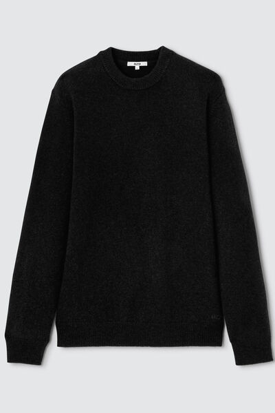 Pull col rond en laine