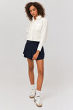 Chemise cropped unie