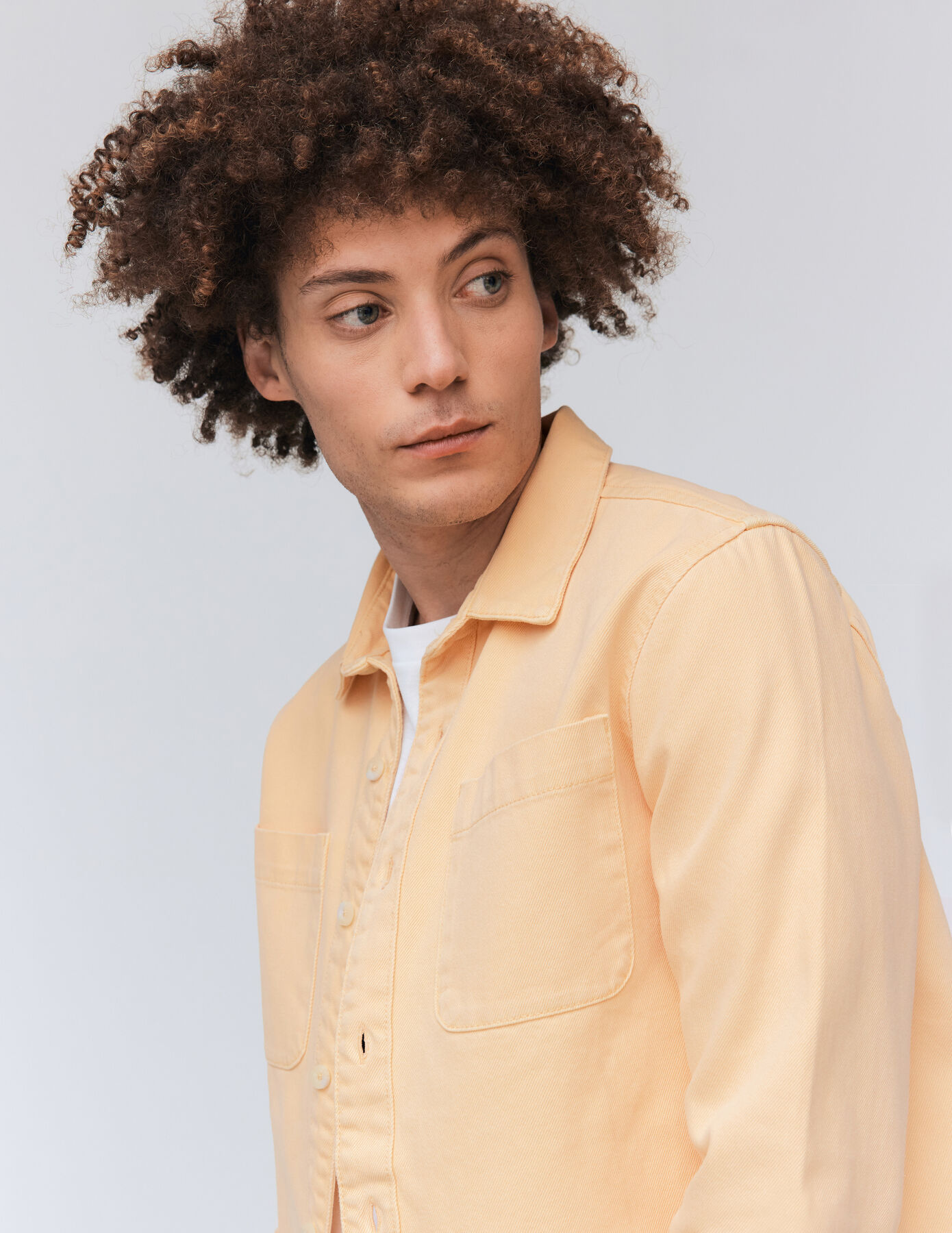 Surchemise twill de couleur