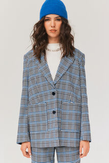 Blazer à carreaux