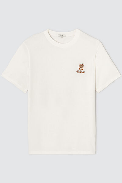 T-shirt brodé humour ski