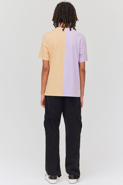 T-shirt colorblock brodé