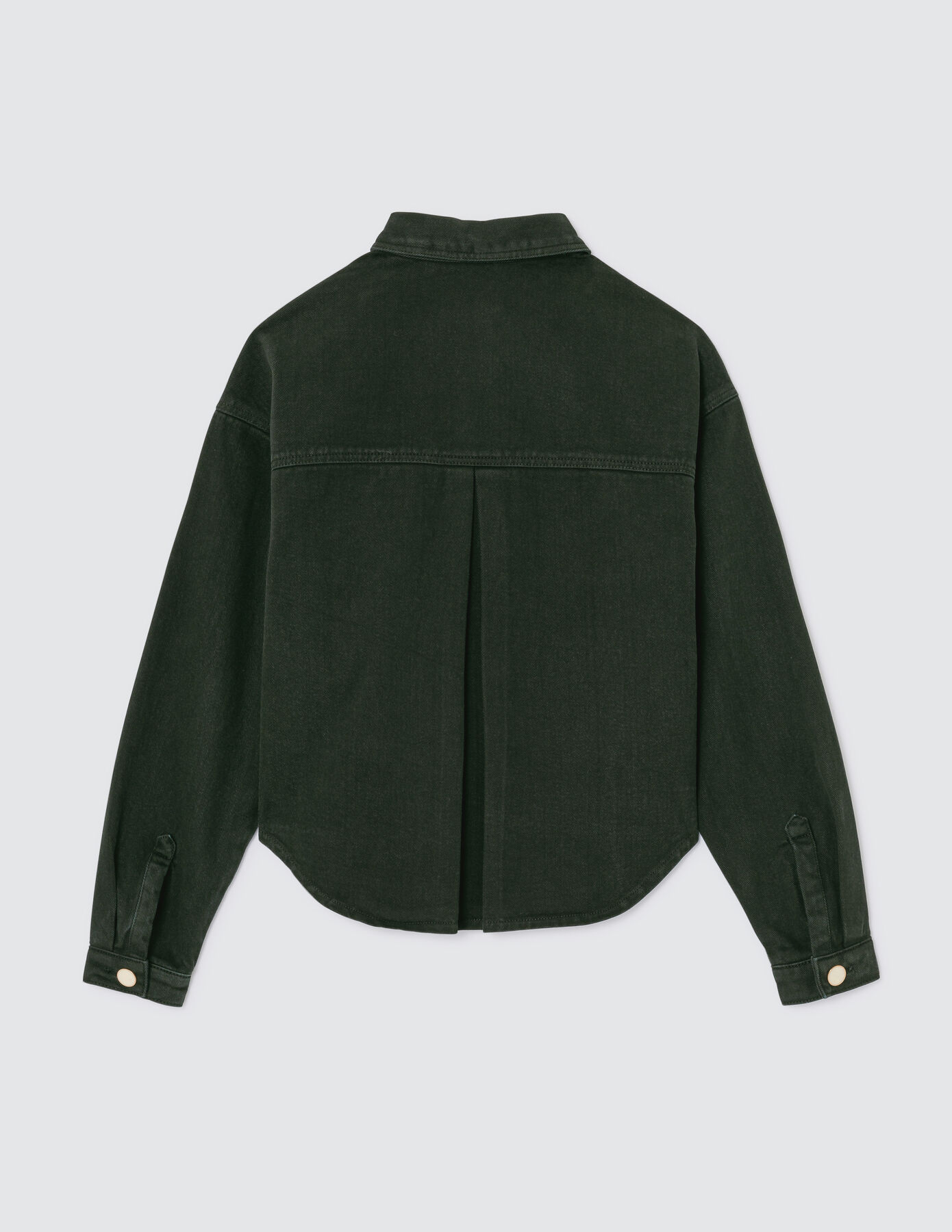 Veste en jean boutons dorés