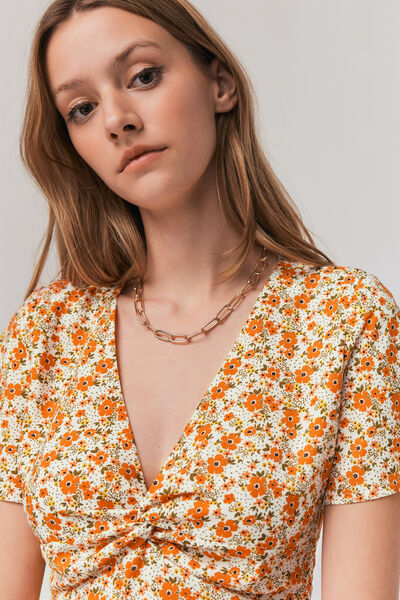 Robe courte imprimée