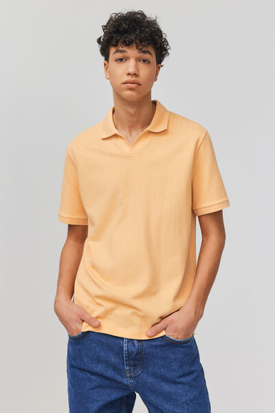 Polo matière fantaisie