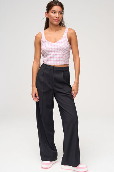 Top corset en tweed