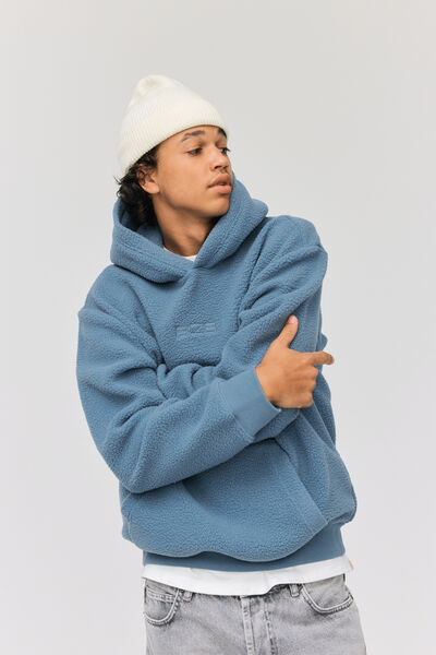Sweat sherpa à capuche