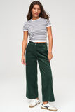 Pantalon wide leg court en velours en coton iab