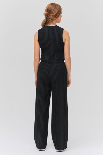 Gilet de tailleur rayé