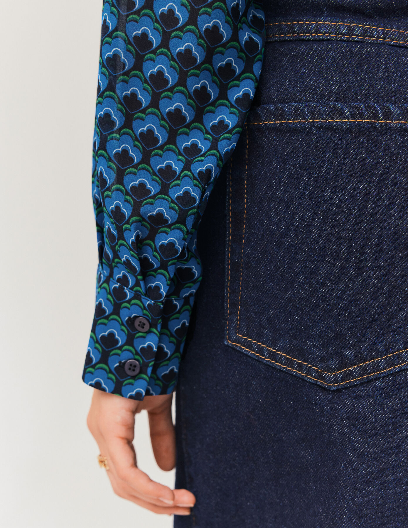 Chemise fluide imprimée