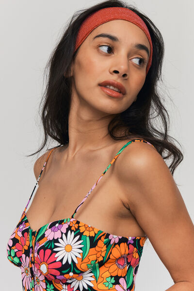 Top corset imprimé
