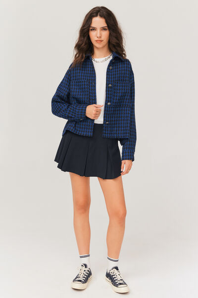 Surchemise en tweed