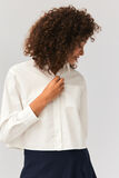 Chemise cropped unie