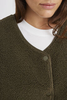 Gilet sans manches en sherpa