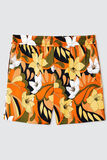 Short imprimé en satin