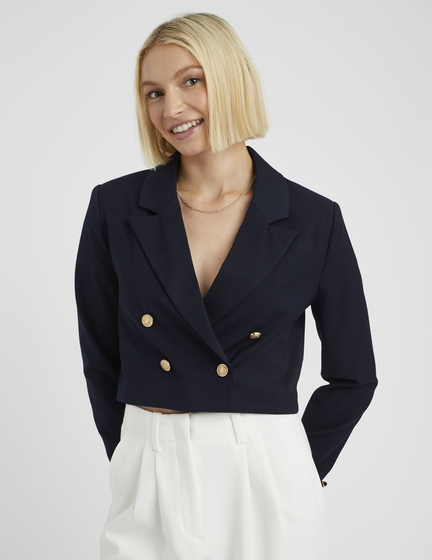 Veste tailleur courte