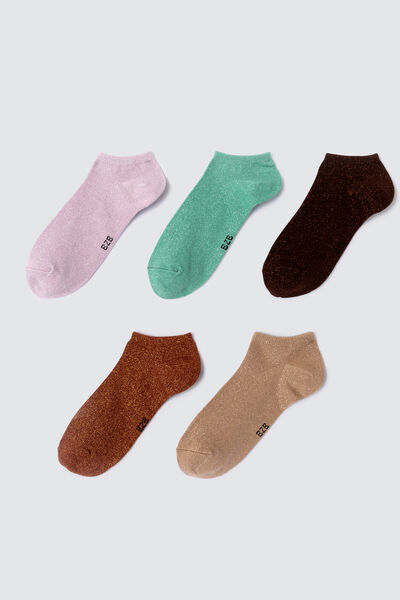 Lot de 5 paires de socquettes lurex