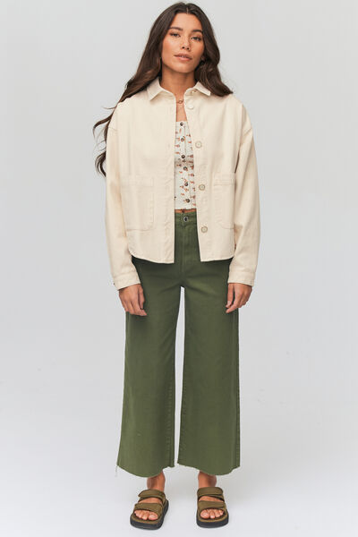Veste en jean boutons dorés