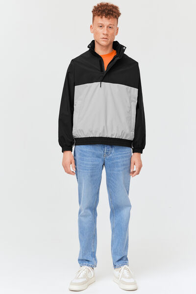 Blouson pop over bicolore