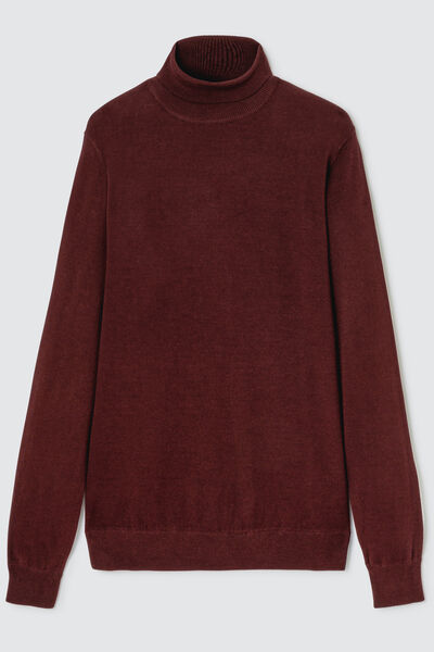 Pull col roulé